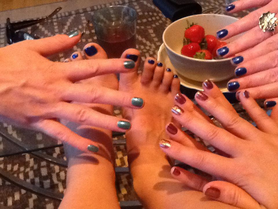 More fab manicured hands for this Birthday Bash