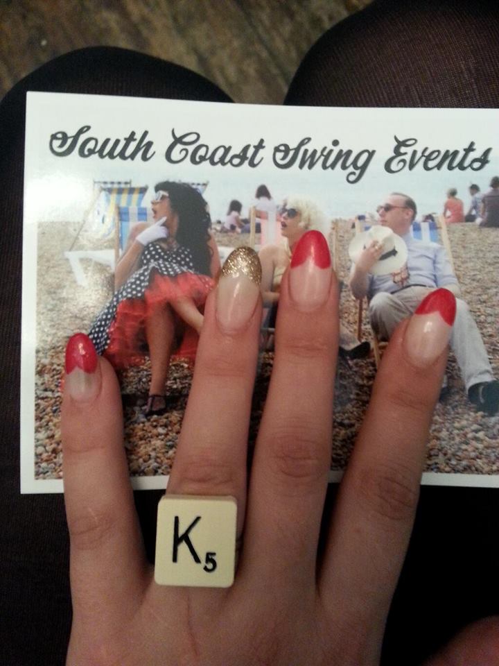 South Coast Swing Events and her lovely nails by Powder