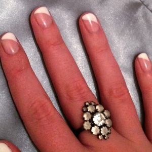 twisted french manicure
